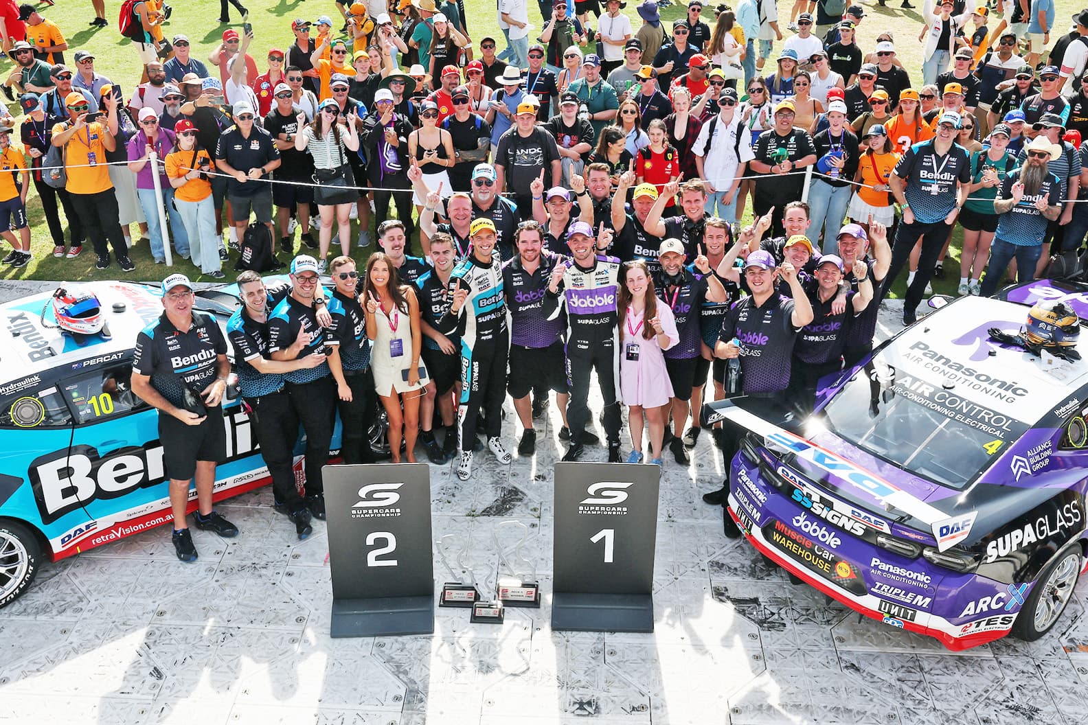 Matt Stone Racing 1-2 celebration Melbourne 2025